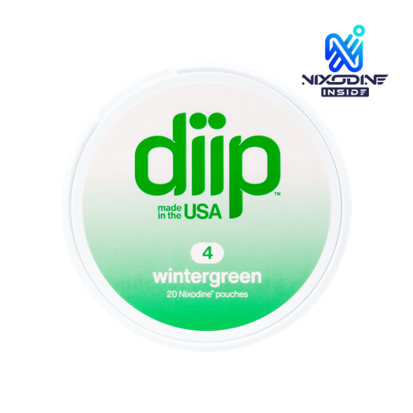 4 Wintergreen DIIP Reset Nixodine Pouches