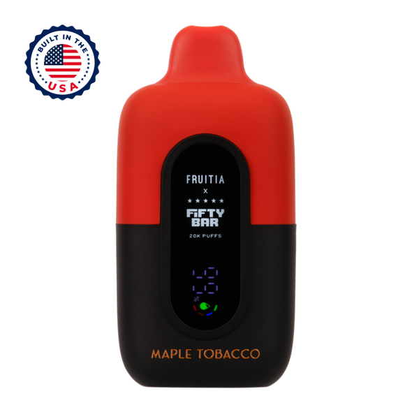 Maple Tobacco Fruitia X Fifty Bar 20K vape