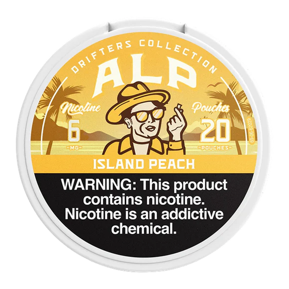 Island Peach Alp Drifters Pouches 6mg