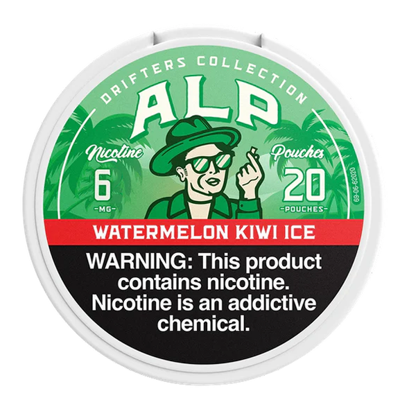 Watermelon Kiwi Ice Alp Drifter Pouches 6mg