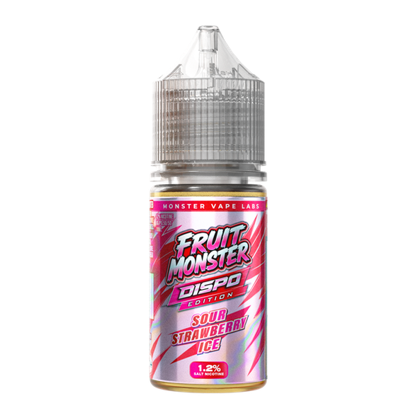 Sour Strawberry Ice Fruit Monster Salts (Dispo Edition) 1.2%