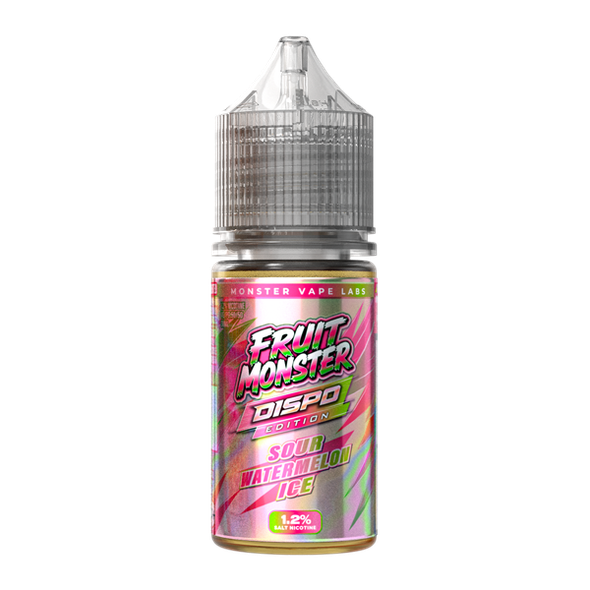 Sour Watermelon Ice Fruit Monster Salts (Dispo Edition) 1.2%