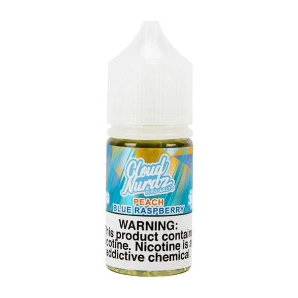 Iced Peach Blue Raspberry Cloud Nurdz Salts Vape Juice