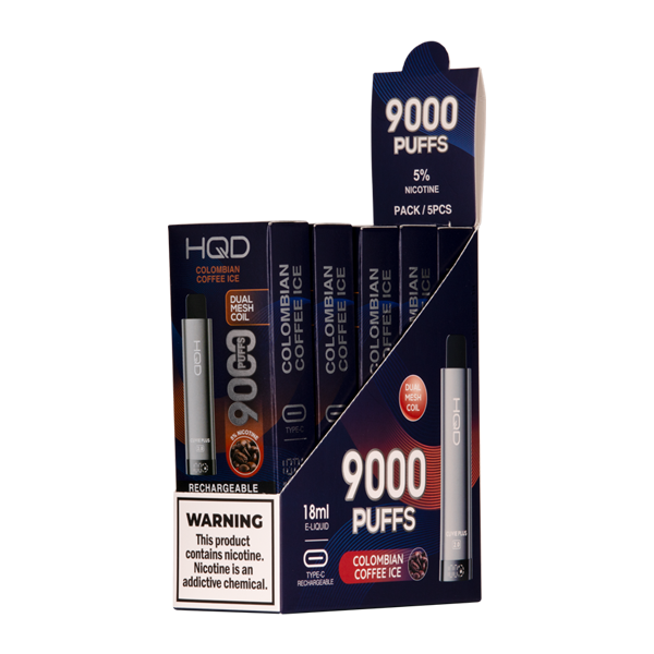 Colombian Coffee Ice HQD CUVIE PLUS 2.0 Vape Bundle