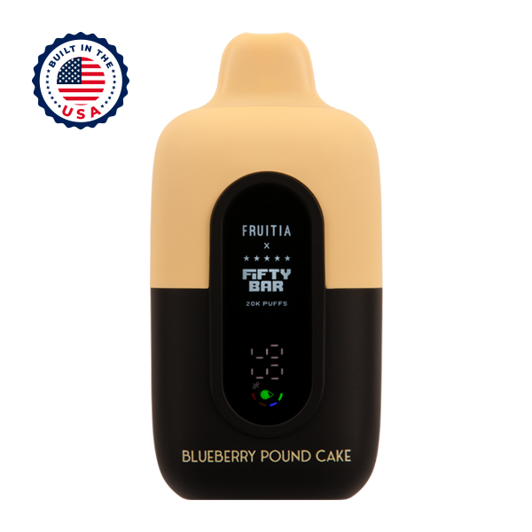 Blueberry Pound Cake FRUITIA X Fifty Bar 20k Vape