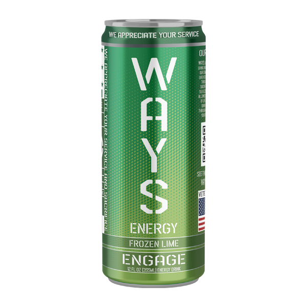 Frozen Lime ENGAGE WAYS Energy Drink 12oz