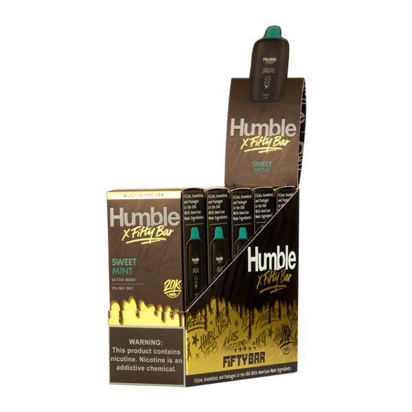 Sweet Mint HUMBLE X Fifty Bar 20K Disposables