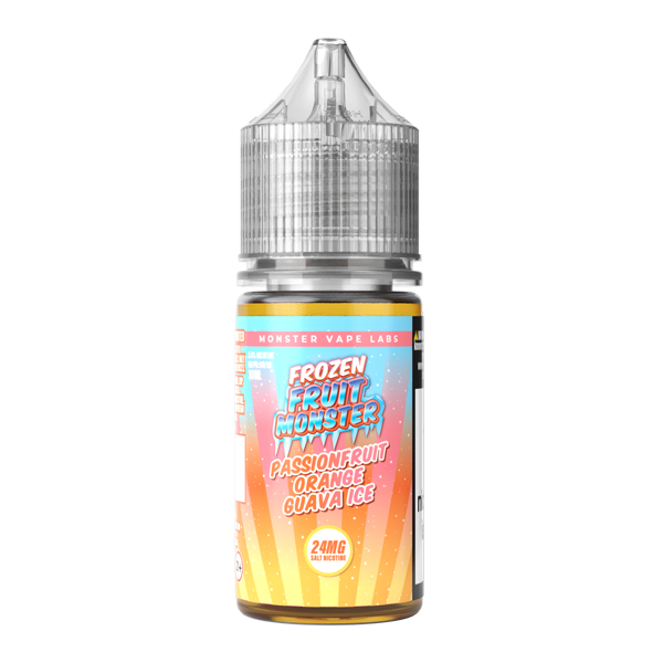 Passion Fruit Orange Guava Ice Frozen Fruit Monster Salt Vape Juice