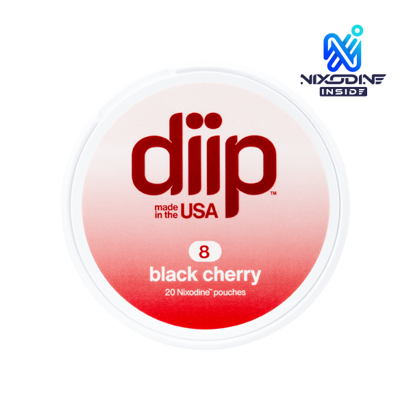 8 Black Cherry DIIP Reset Nixodine Pouches