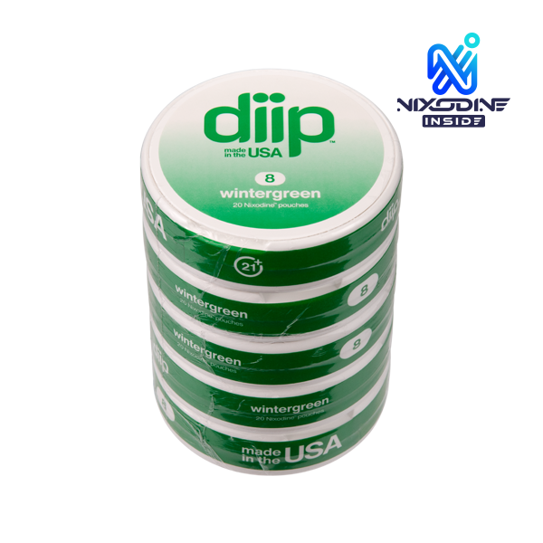 Sleeve of 8 Wintergreen DIIP Reset Nixodine Pouches
