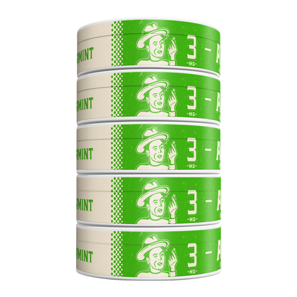 5 pack of 3mg Spearmint ALP Pouches