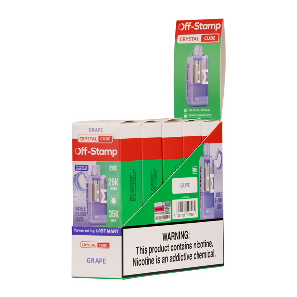 Grape Ice OFF STAMP X-Cube CRYSTAL Disposables