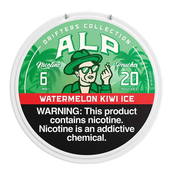 Watermelon Kiwi Ice Alp Drifter Pouches 6mg