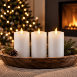 Veluna Wax LED-Kerzen 3er-Set