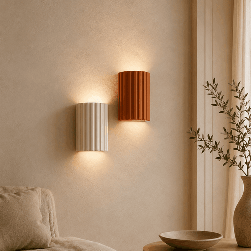 Riva Ribbed Wandleuchte