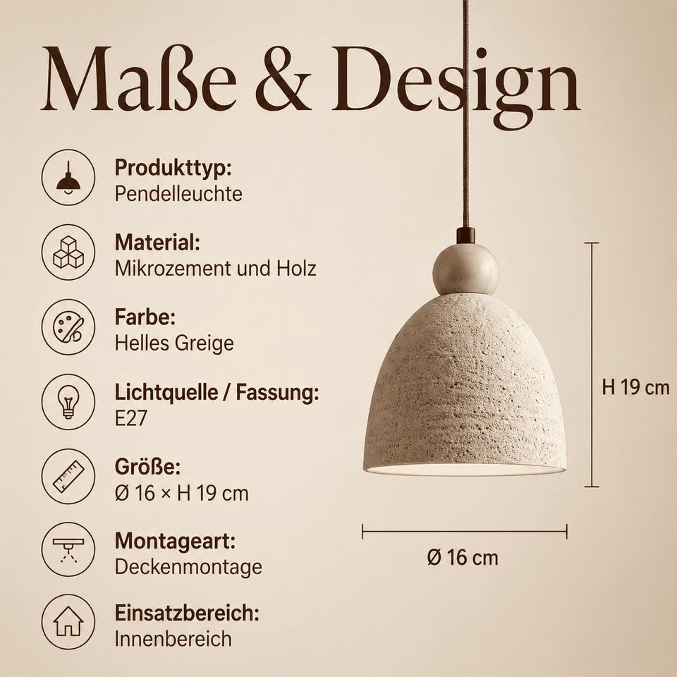 Calia Cement Pendelleuchte