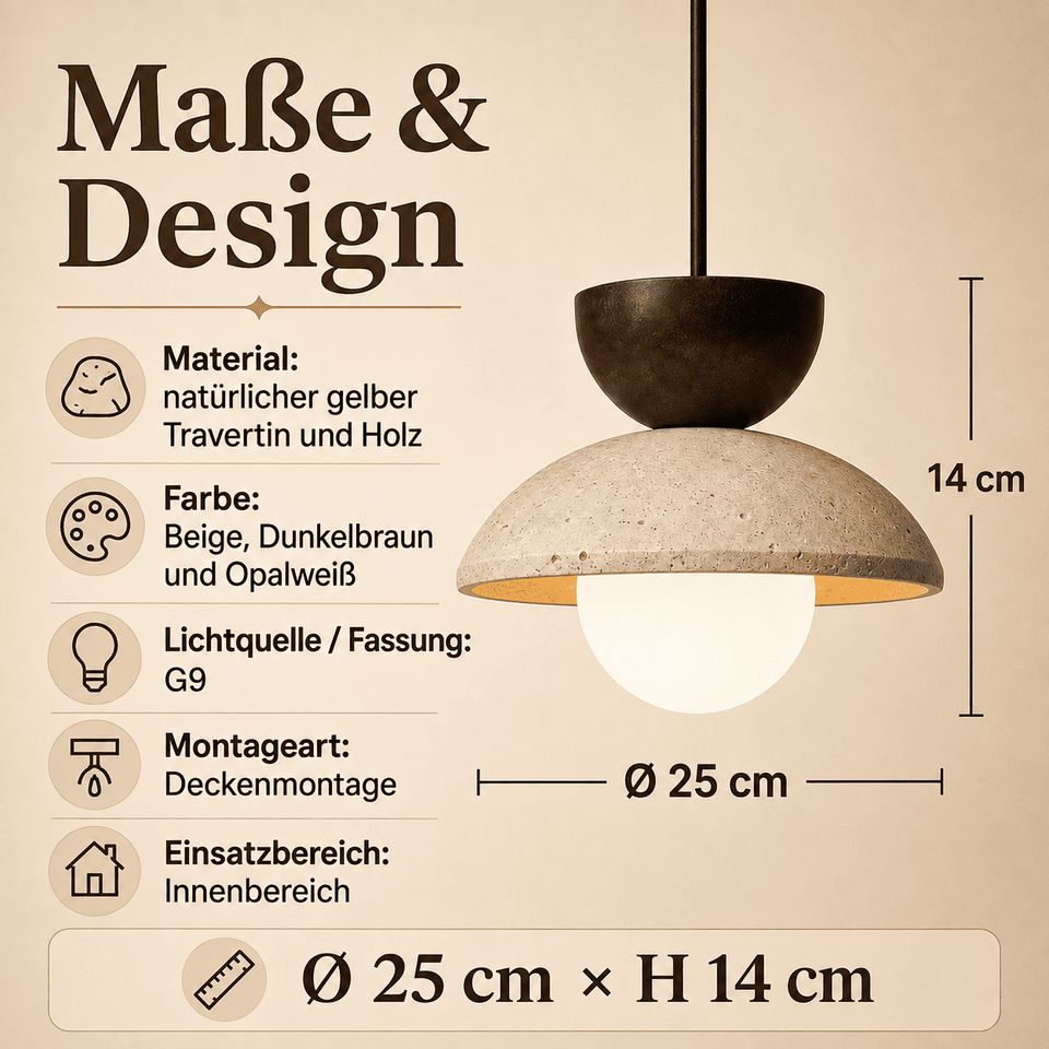 Solena Stone Pendelleuchte