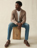 Faherty Inlet Blazer Sweater - Walnut Melange