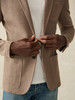Faherty Inlet Blazer Sweater - Walnut Melange