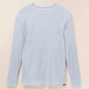 Faherty Cloud Waffle Crew - Frosty Slate Heather