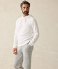 Faherty Sunwashed Slub Hoodie - White
