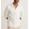 Marine Layer Stretch Selvage Long Sleeve Shirt - Natural