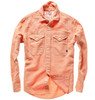 Linen workshirt in coral fade