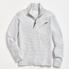 Billy Reid Men's Quilted Half Zip - Beach Blue