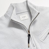 Billy Reid Men's Quilted Half Zip - Beach Blue