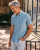 Mizzen + Main Leeward Short Sleeve Shirt - Pale Blue Clover
