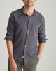 Marine Layer Stretch Selvage Long Sleeve Shirt - India Ink