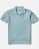 Marine Layer Greyson Sweater Polo - Topaz