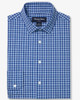 Leeward No Tuck Dress Shirt in Cobalt Ben Plaid