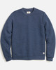 Corbet Quilted Crew in Navy Heather