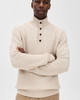 Quarter Button Sweater in Alpine Khaki