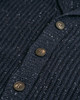 Wool Blend Donegal Cardigan in Navy