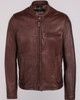Cafe Racer 530 Leather Jacket in Brown