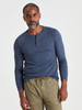 Long Sleeve Cloud Henley in Baltic Navy