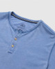 Sean Burnout Henley in Wedgewood Blue