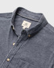 Tony Burnout Knit Shirt in Navy Blazer