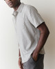 Short Sleeve Stretch Selvage Shirt in Lt Blue Agave Print
