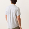 Short Sleeve Stretch Selvage Shirt in Blue Mini Stripe