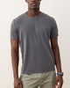 Signature Crew Tee in Asphalt