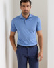 Crown Crafted Treble Performance Polo in Dusk Blue