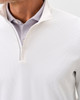 Hoppin Ribbed Knit Performance 1/4 Zip in White