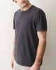 Hemp Cotton Relaxed Tee in Faded Black