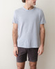 Hemp Cotton Relaxed Tee in Soft Chambray