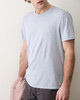 Hemp Cotton Relaxed Tee in Soft Chambray
