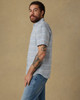 Palma Linen Shirt in Blue Gulf Stripe
