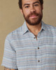Palma Linen Shirt in Blue Gulf Stripe
